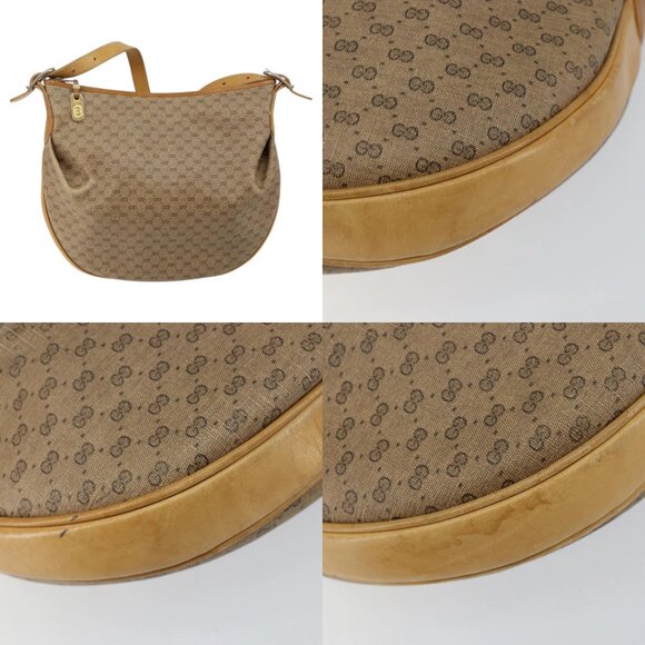 GUCCI Micro GG Supreme Shoulder Bag PVC Beige Gold 001 256 1324 Auth ep11400 - Picture 14 of 14